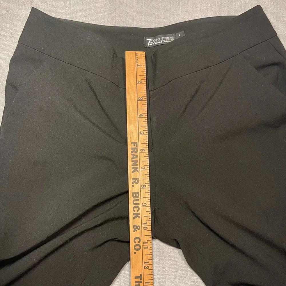 New York & Company 7th Avenue Design Studio Black Bootcut Dress Pants Size 4‎